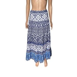 Notations Blue Long Skirt Women Sz M barely used